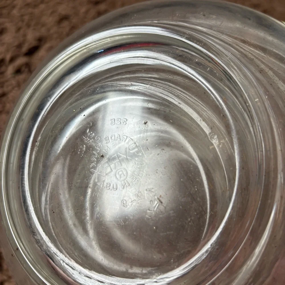 Pyrex Clear Glass Mixing Bowl Set Nesting Vintage